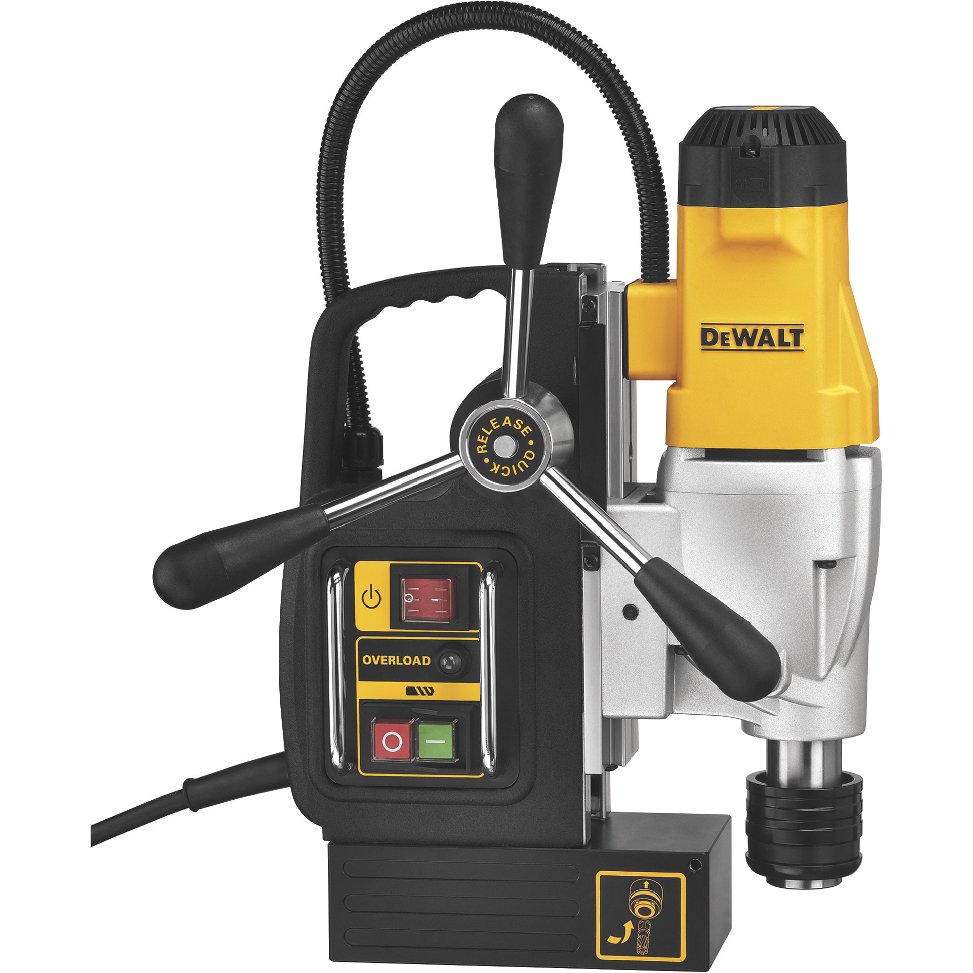 DEWALT Two-Speed Magnetic Drill Press, 10 Amp, 300/450 RPM, Model# DWE1622K